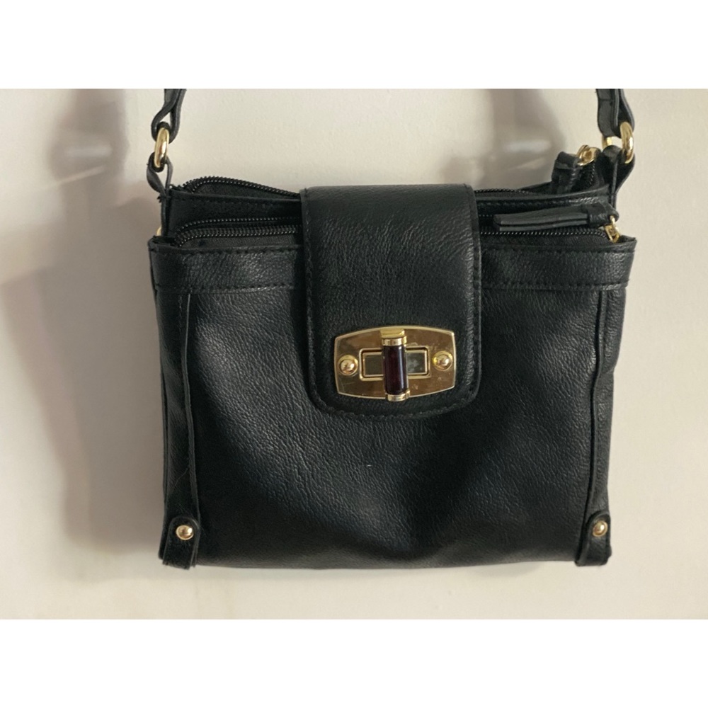 COPY - Leather Crossbody with Tortoiseshell Closure